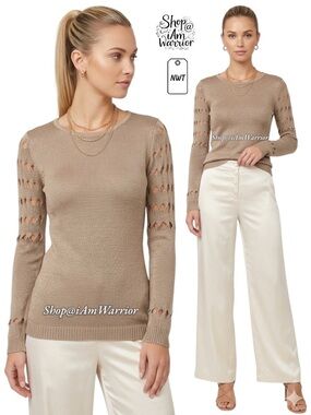 Tart Collections NWT cut out sleeves sweater *shop@iamwarrior